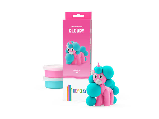 Klei Hey Clay eenhoorn set 3 delen