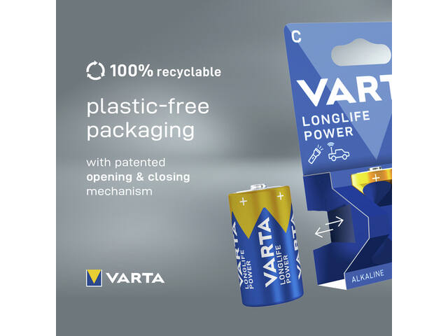 Batterij VARTA Longlife Power 2x C