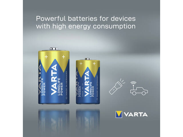 Batterij VARTA Longlife Power 2x C