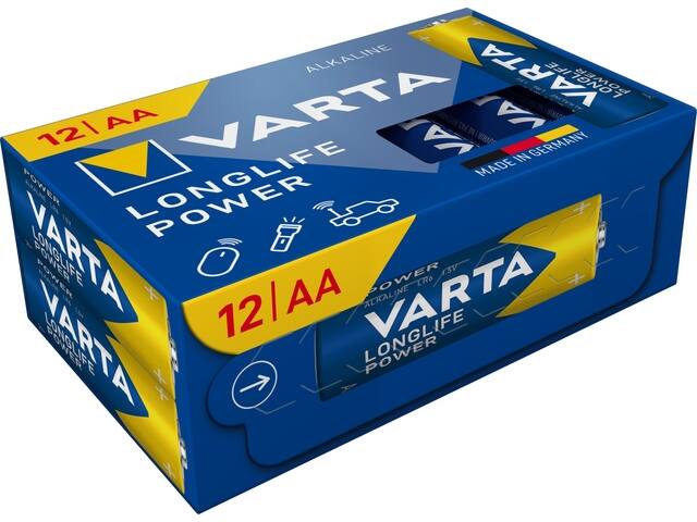 Batterij VARTA Longlife Power 12x AA