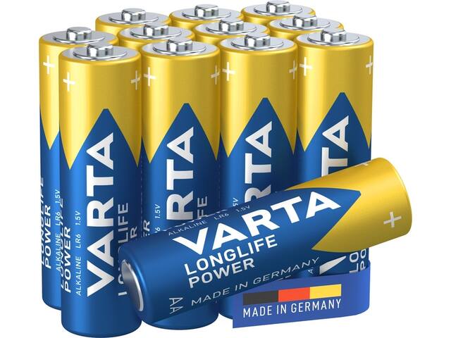 Batterij VARTA Longlife Power 12x AA