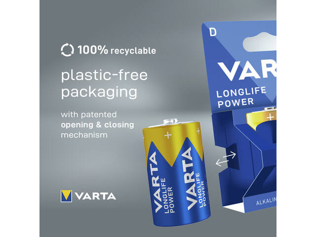 Batterij VARTA Longlife Power 2x D