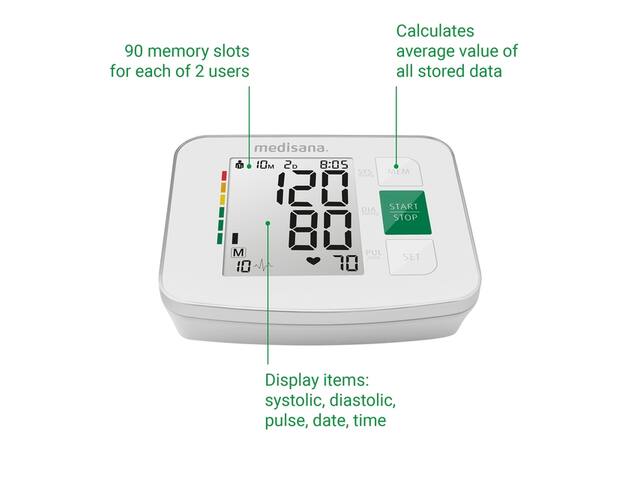 Bovenarmbloeddrukmeter Medisana BU 512