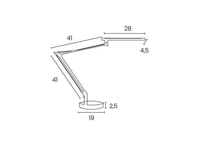Bureaulamp Unilux Mamboled 2.0 LED zwart