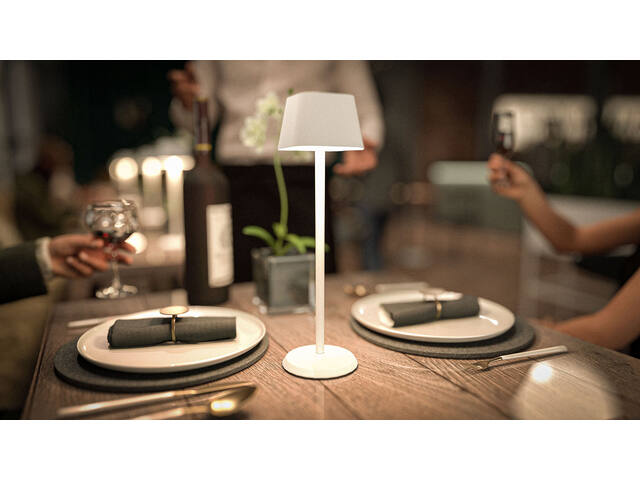 Tafellamp Securit Georgina LED opl dimbaar wit