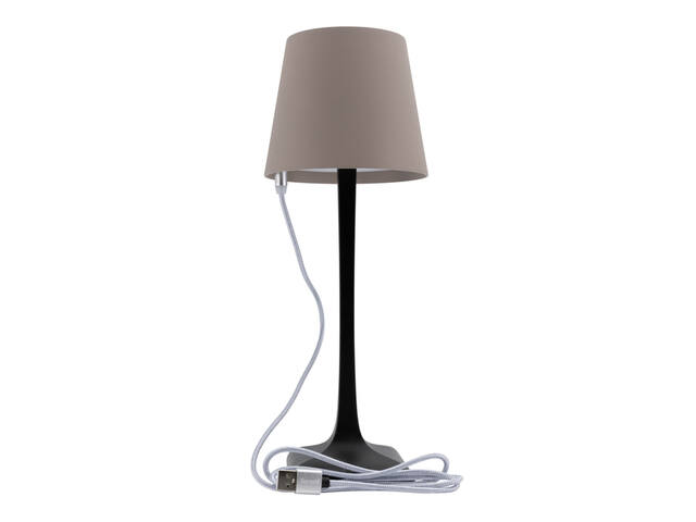 Tafellamp Securit Milano LED opl dimbaar taup-zwrt