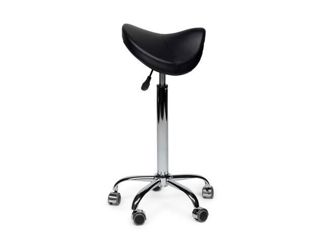Premium zadelkruk zwart hoog