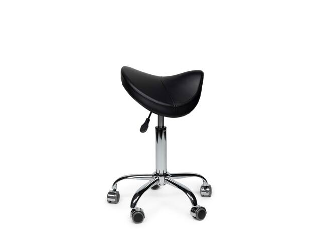 Premium zadelkruk zwart laag
