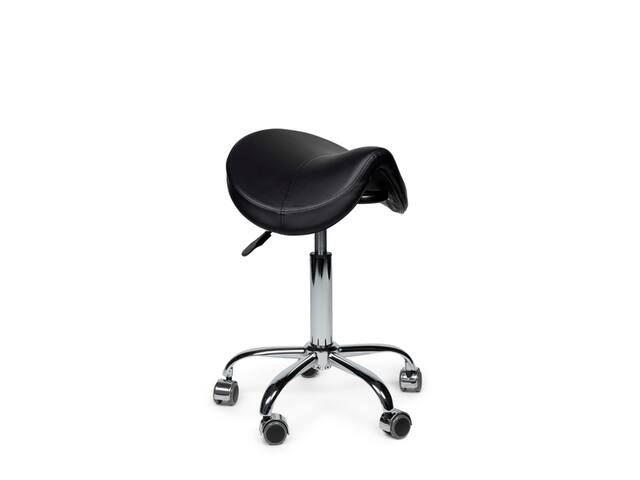Premium zadelkruk zwart laag