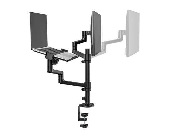 Monitorarm + laptophouder Neomounts NEXT DS20 zw