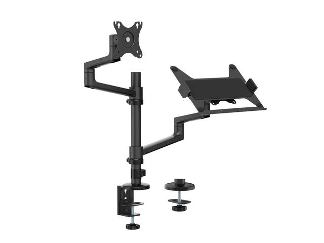 Monitorarm + laptophouder Neomounts NEXT DS20 zw