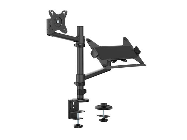 Monitorarm + laptophouder Neomounts NEXT DS20 zw