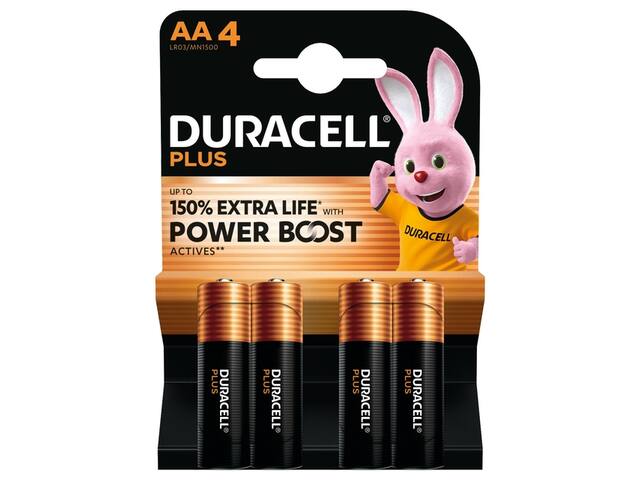 Batterij Duracell Plus Powerboost 4x AA