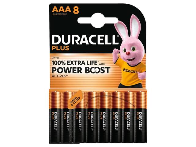 Batterij Duracell Plus Powerboost 8x AAA