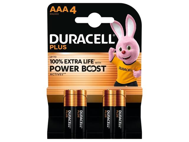 Batterij Duracell Plus Powerboost 4x AAA
