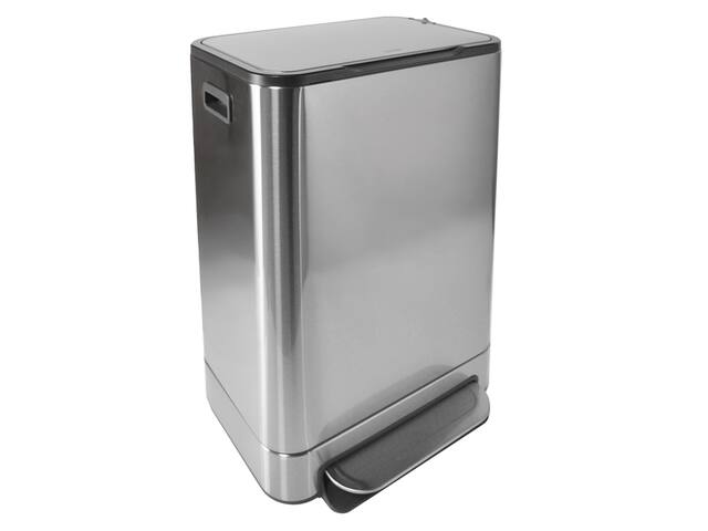 Pedaalemmer Desq 40 liter rvs zilver