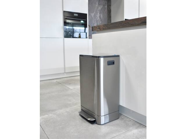 Pedaalemmer Desq 40 liter rvs zilver