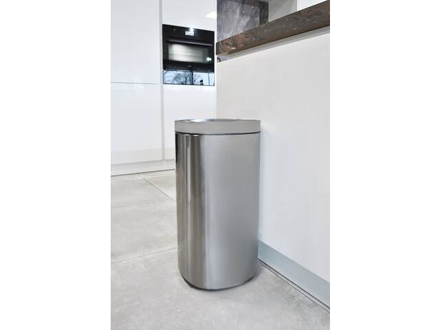 Afvalbak Desq Touch 30 liter RVS zilver