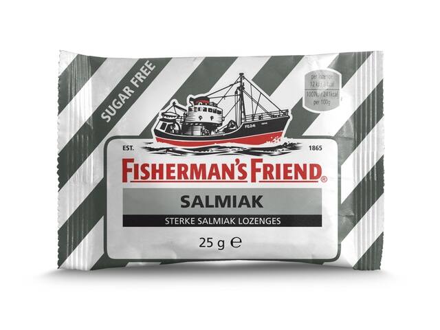 Keelpastilles Fishermans Friend salmiak suikervrij