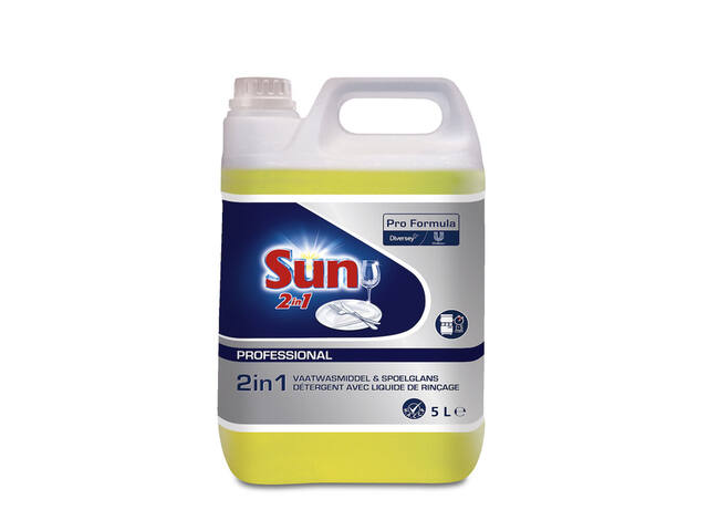 Vaatwasmiddel Sun Pro Formula 2in1 vloeibaar 5L