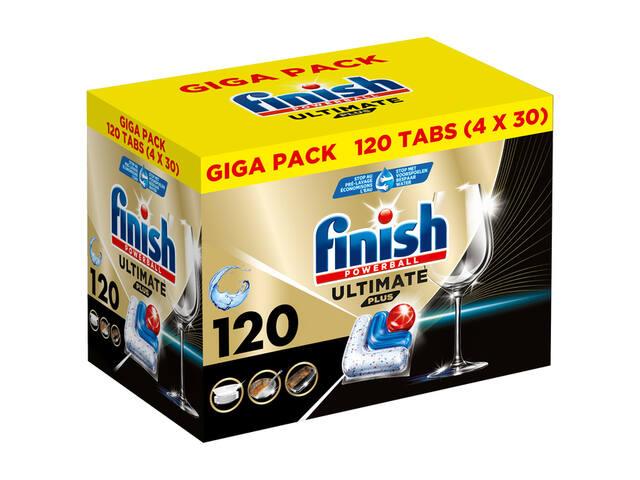 Vaatwastabletten Finish Ultimate plus 120 stuks