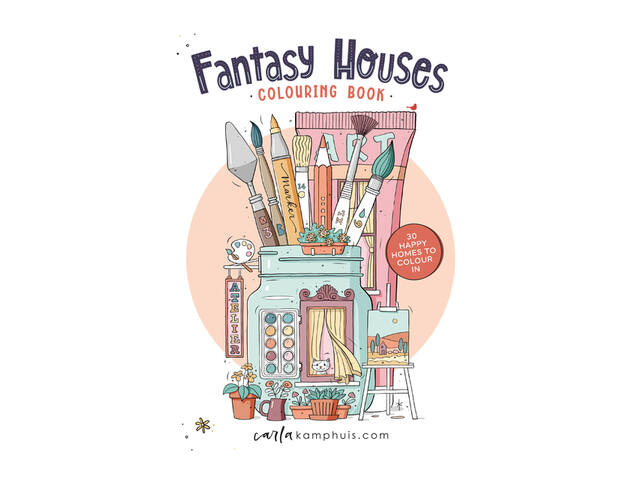 Kleurboek MUS Fantasy Houses