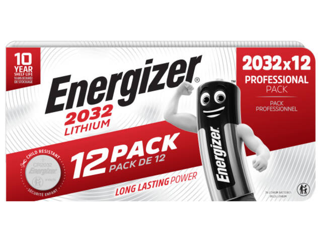 Batterij Energizer 12x CR2032 lithium