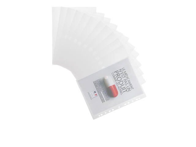 Enveloptas Djois CC A4 horizontaal geperf trans