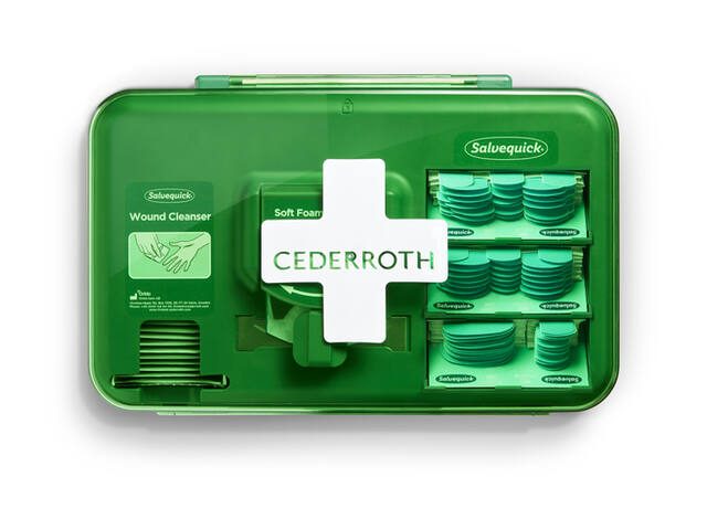 Wond dispenser Cederroth Salvequick blauw