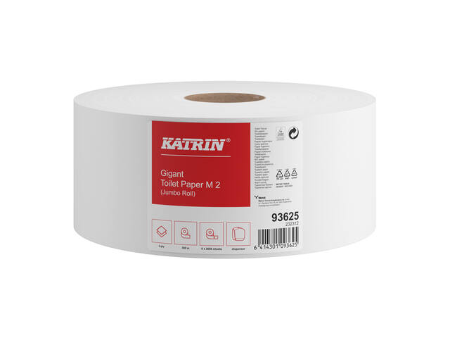 Toiletpapier Katrin Gigant M 2laags 300m wit