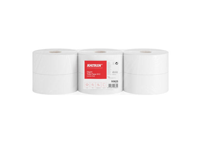 Toiletpapier Katrin Gigant M 2laags 300m wit