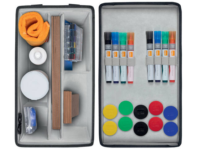 Whiteboard accessoire kit Nobo in draagtas