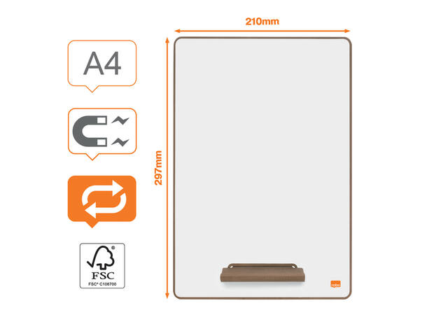 Whiteboard Nobo A4 mini 4st