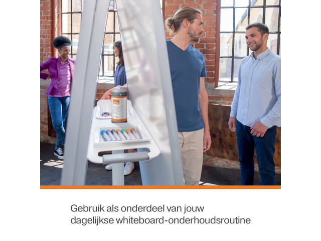 Whiteboardreinigingsdoekjes Nobo plasticvrij 100st