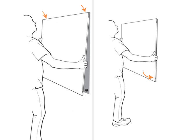 Whiteboard Nobo Infinity randloos 90x120cm