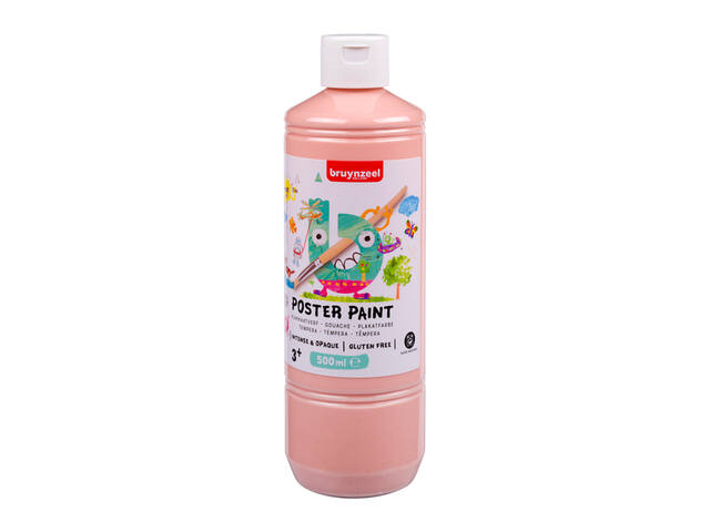 Plakkaatverf Bruynzeel fles 500ml beige roze