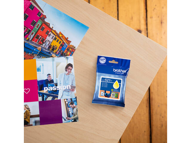 Inktcartridge Brother LC-521Y geel