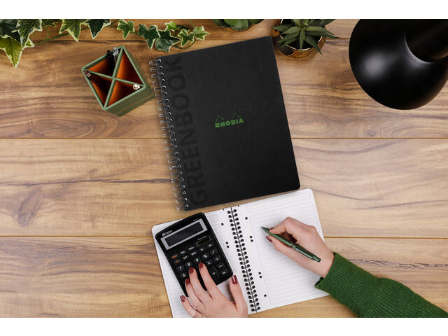 Notitieboek Rhodia Greenbook recycled A4+ lijn hc