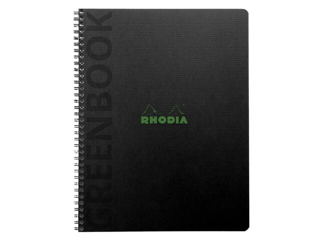 Notitieboek Rhodia Greenbook recycled A5+ lijn sc