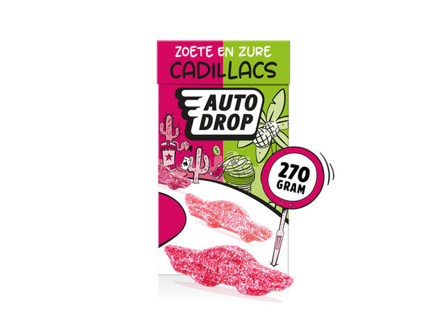 Autodrop zoete en zure Cadillacs pak 270gr