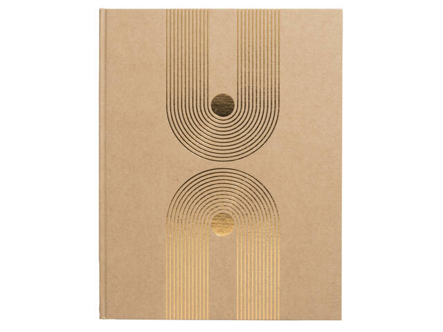 Gastenboek Exacompta Graphik 270x220 blanco kraft