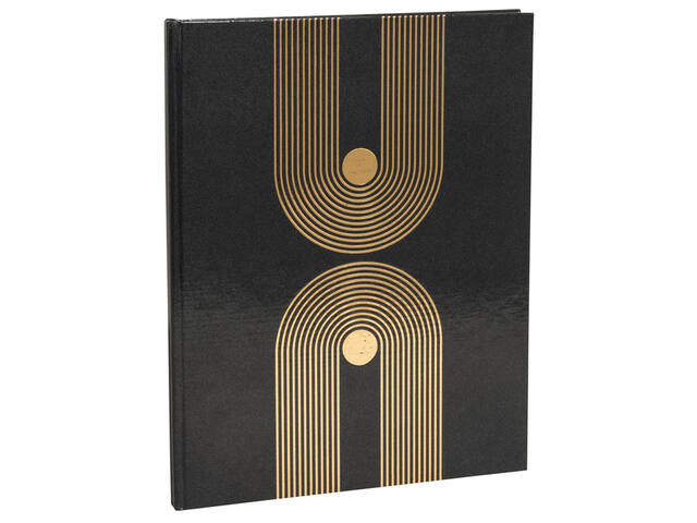 Gastenboek Exacompta Graphik 270x220 blanco zwart