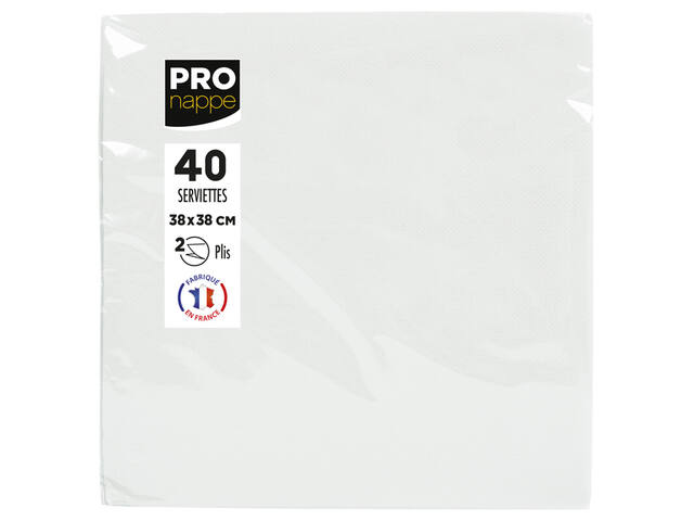 Servet Pronappe 380x380mm 40 vel wit