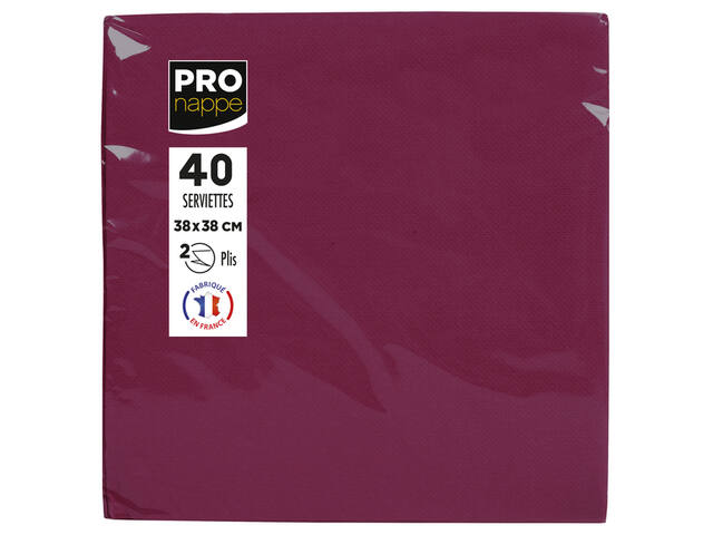 Servet Pronappe 380x380mm 40 vel bordeauxrood