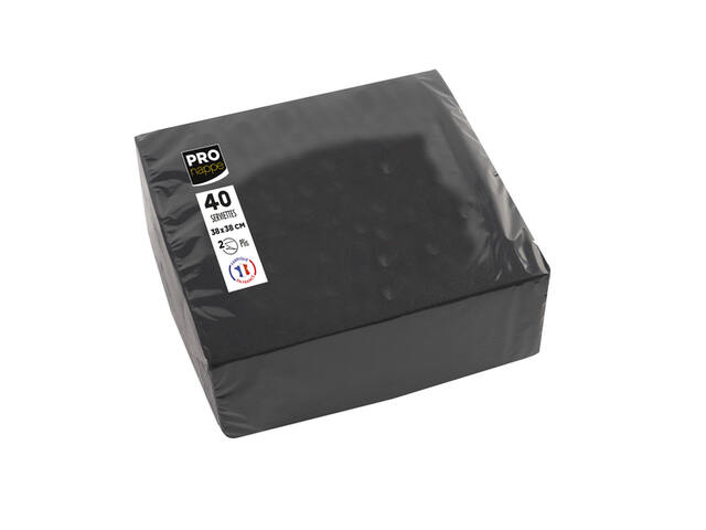 Servet Pronappe 380x380mm 40 vel zwart