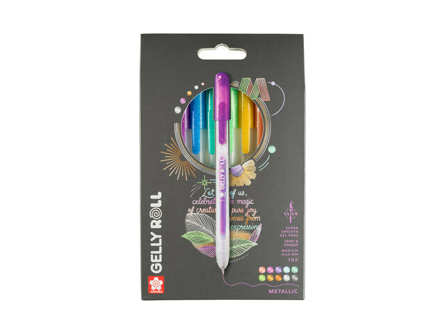 Gelschrijver Sakura Gelly Roll Metallic 10 kleuren