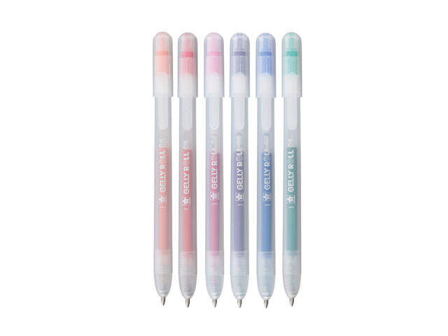 Gelschrijver Sakura Gelly Roll Stardust 6 kleuren