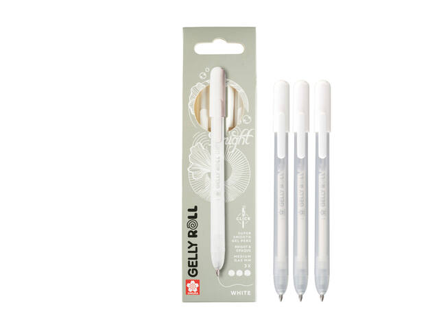 Gelschrijver Sakura Gelly Roll Classic 3 stuks wit