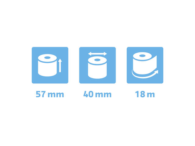 Telrol Exacompta 57mmx18mx12mm thermisch