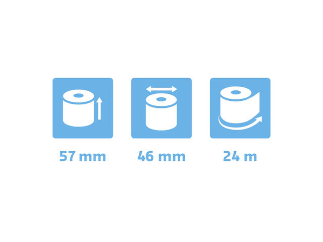 Telrol Exacompta 57mmx24mx12mm thermisch